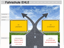 Tablet Screenshot of fahrschule-ehle.de